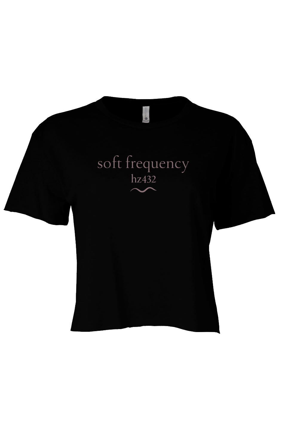 Soft Frequency Hz432 Cropped Tee in Eclipse Black – Soft Frequencies™