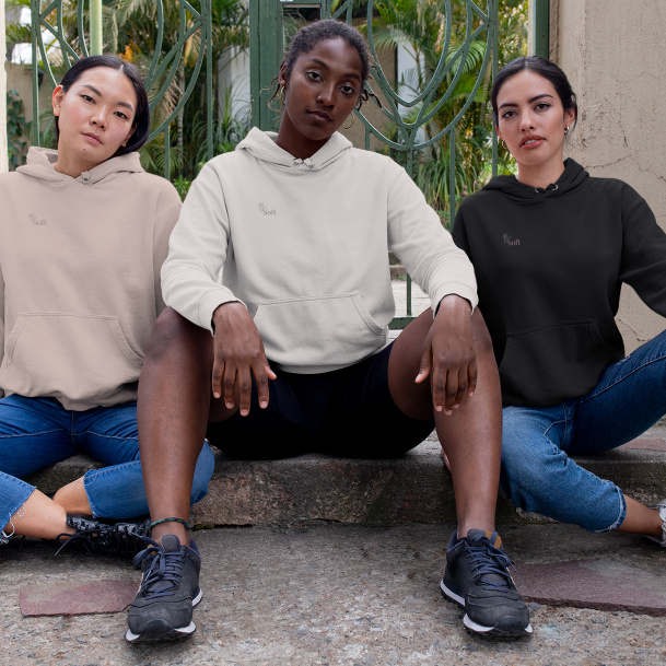 Be Soft Hoodie – Stillness Collection in Eclipse, Bloom & Halo